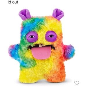 New ZURU Fuggler Butt Ugly Pets Oogah Boogah Guinea Pig Rainbow Monster Plush